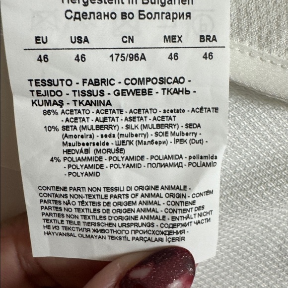 NWT Emporio Armani Camicia silk-blend button down blouse 🤍 - Picture 12 of 12